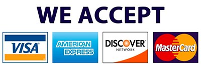 Bunny Bail Bonds accepts Visa, American Express, Discover and Mastercard